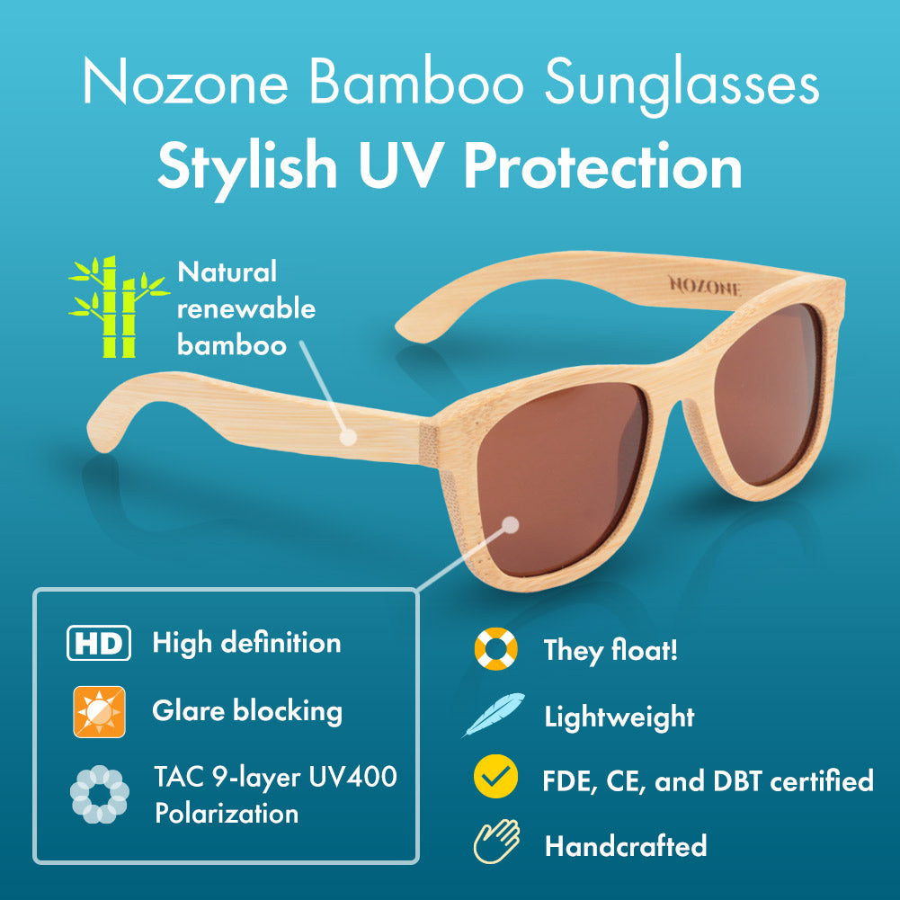 Original Bamboo UV400 Polarized Sunglasses for Adults