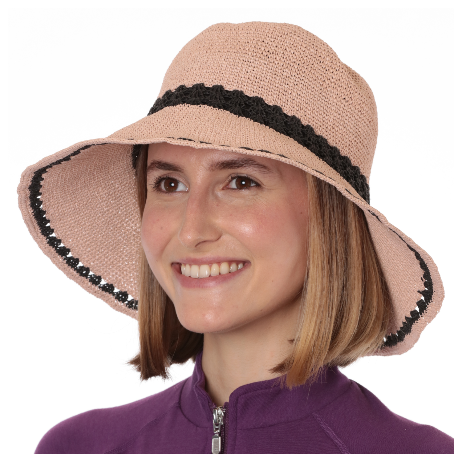 Koekohe Embroidered Straw Sun Hat for Women