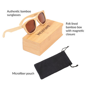 Original Bamboo UV400 Polarized Sunglasses for Adults
