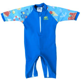 Nozone upf 50+ UV Sun protective baby boy swimsuit onesie diaper zipper blue #color_Marine/Arthur