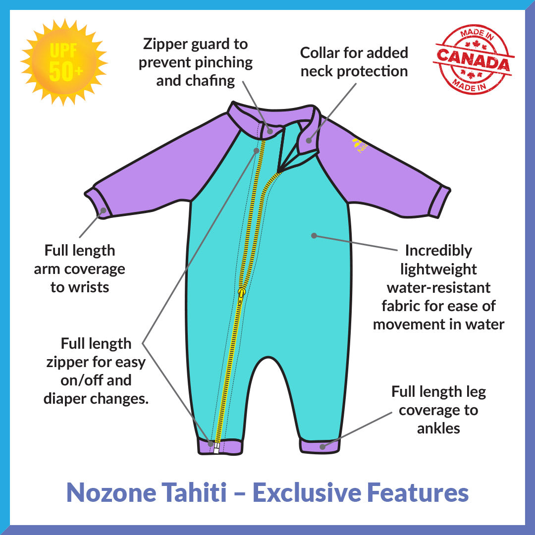 Tahiti Full Zip Swimsuit for Baby
