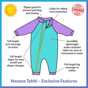 Tahiti Full Zip Swimsuit for Baby