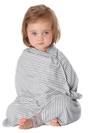 Nozone upf 50 baby gender neutral striped sun blanket soft bamboo sun protection 