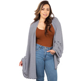 Nozone Anza women's upf 50 sun shawl #color_Navy/White Stripe