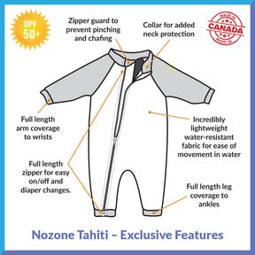 Tahiti Full Zip Swimsuit for Baby
