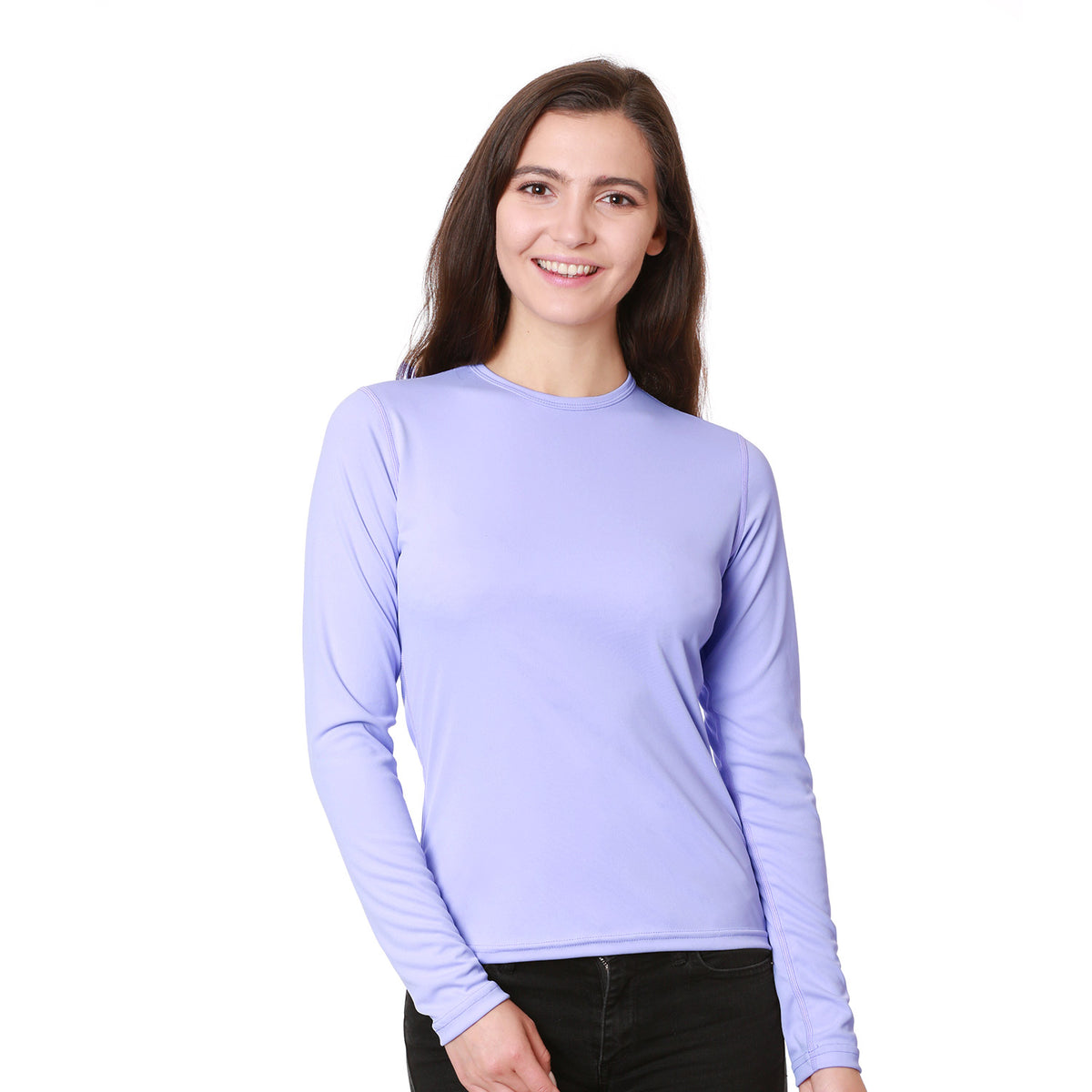 Nozone women's Versa sun protective long sleeve shirt upf 50+ #color_Purple Heather