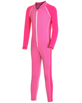 Nozone full body Girl's pink upf 50 stinger swimsuit #color_Bahama/Pink