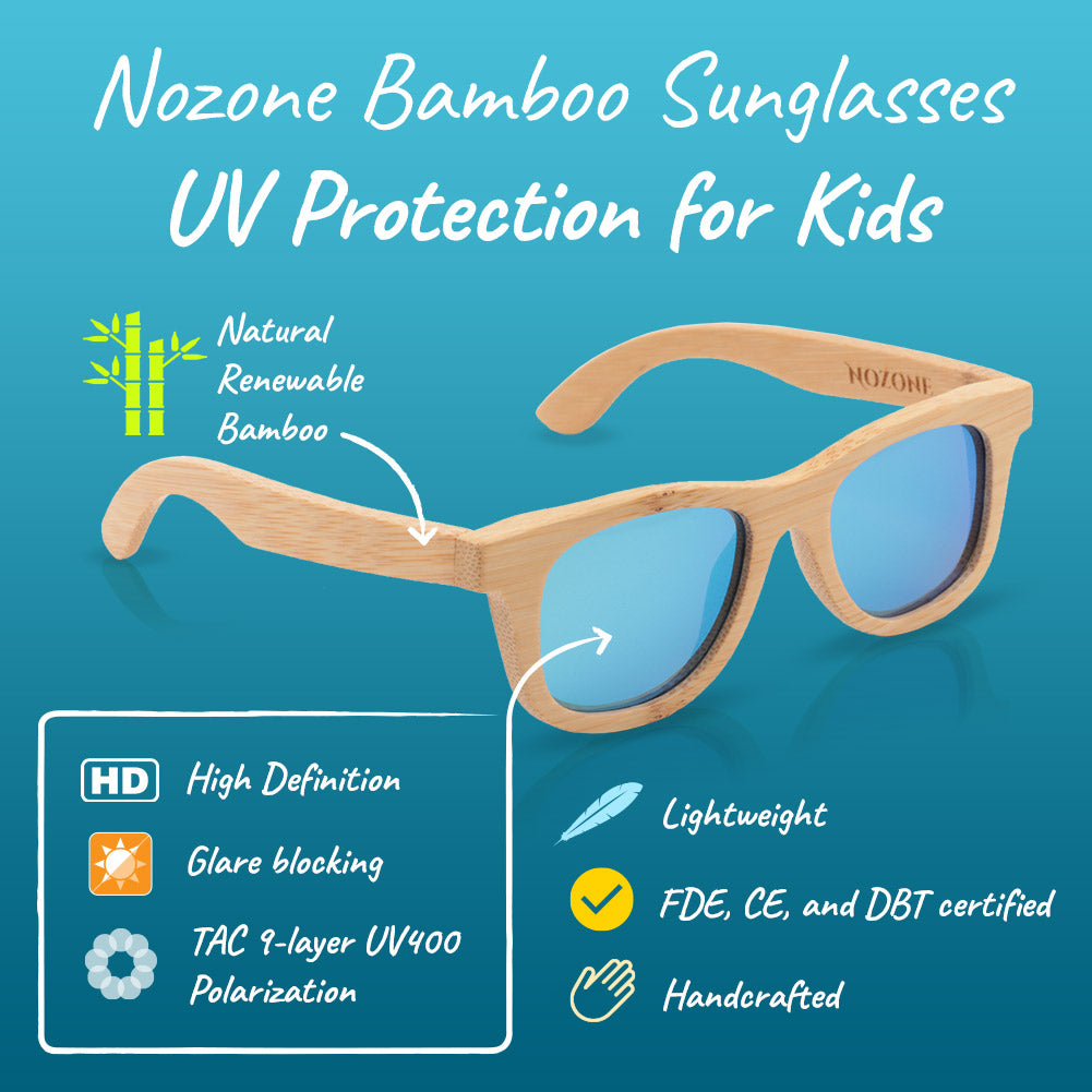 Bamboo UV400 Polarized Sunglasses for Kids