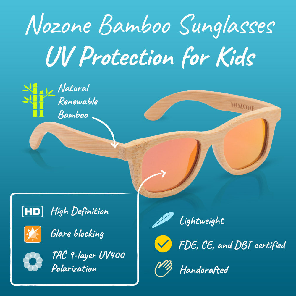 Bamboo UV400 Polarized Sunglasses for Kids