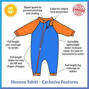 Tahiti Full Zip Swimsuit for Baby