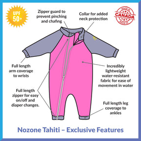 Tahiti Full Zip Swimsuit for Baby